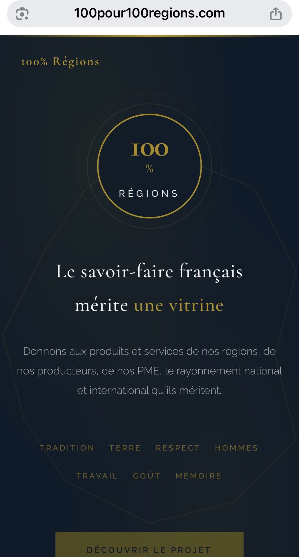 100pour100regions.com — accueil