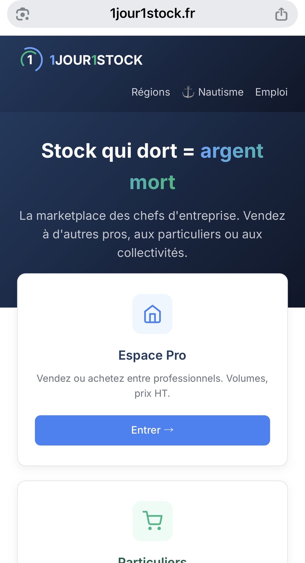 1jour1stock.fr — accueil