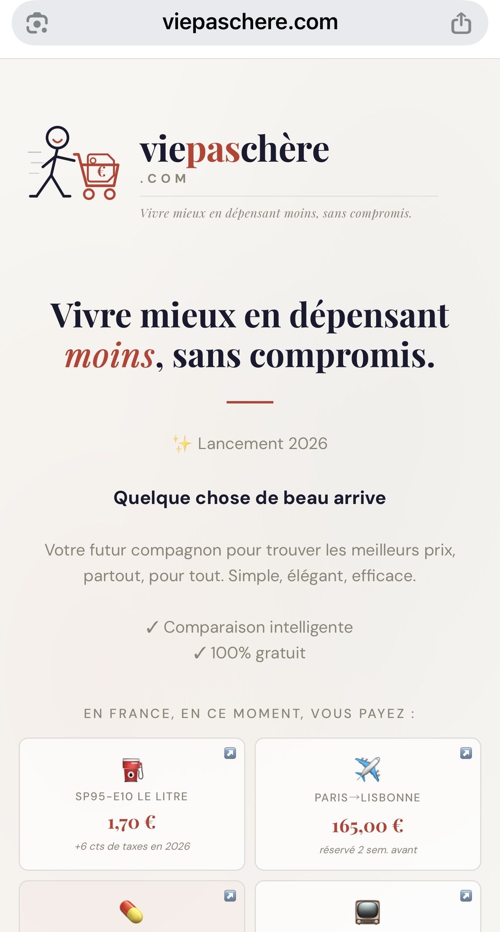 viepaschere.com — accueil